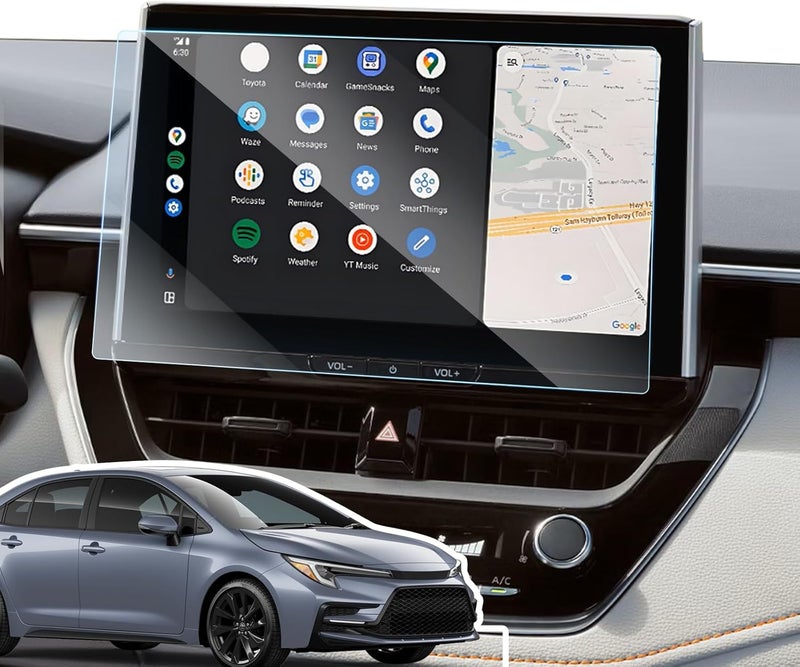 LANGBEAN Anti-Glare Matte 10.5-Inch Screen Protector for 2025 Toyota Corolla (FX/XSE/Hybrid XLE/Hybrid SE) Infotainment Touchscreen, 9H Tempered Glass/Anti-Fingerprint 2025 Corolla Accessories - Image 1